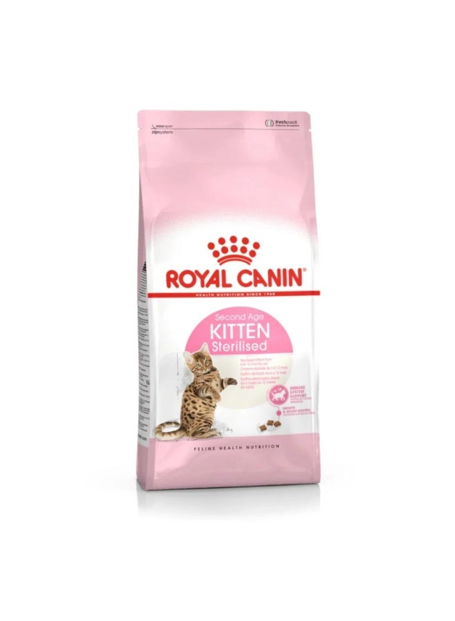 Royal Canin Feline Health Kitten Sterilised Cat Dry Food - 2kg - Image 1